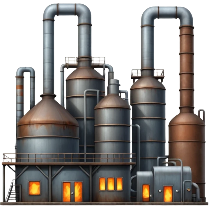 factory with furnaces and boilers emoji