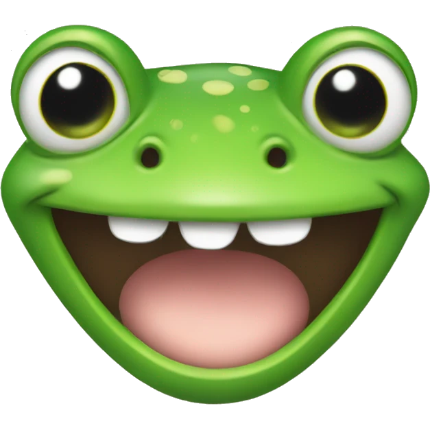Happy frog emoji