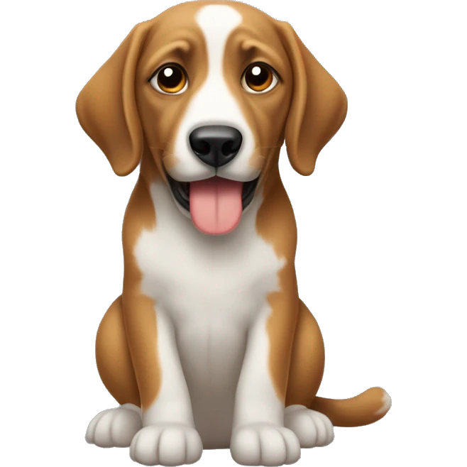Türkiye forması giyen bir köpek  emoji