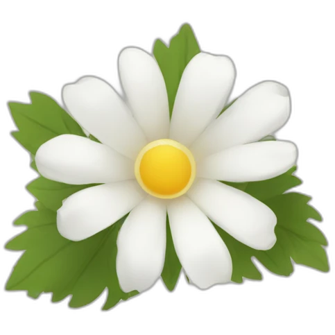 corona de flores blancas emoji