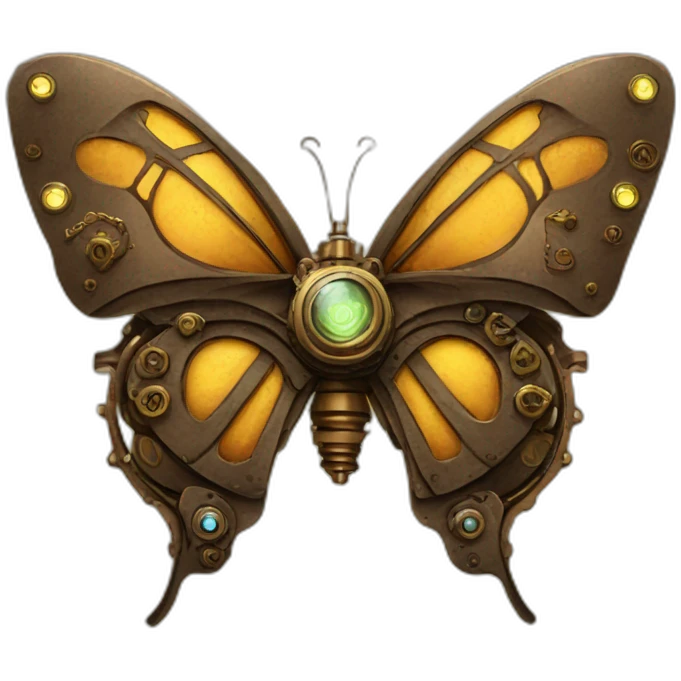 steampunk butterfly emoji