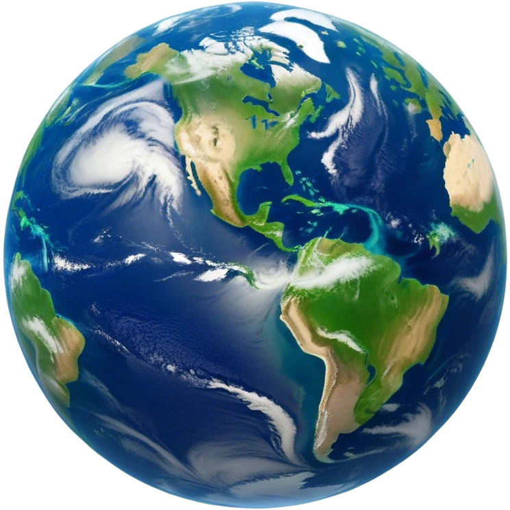 🌍 Cinematic Realistic Earth – A breathtaking, full view of Earth from space, showcasing vivid blue oceans, swirling white clouds, and lush green continents. The curvature of the planet is subtly illuminated by the sun, with a soft atmospheric glow enhancing its life-sustaining beauty. High detail, crisp textures, and realistic lighting bring out the planet's dynamic and ever-changing surface. emoji