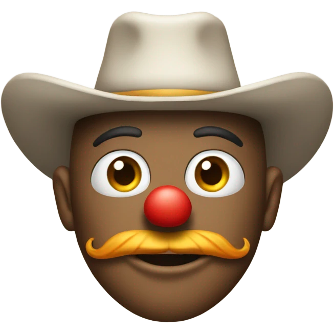clown with cowboy hat emoji