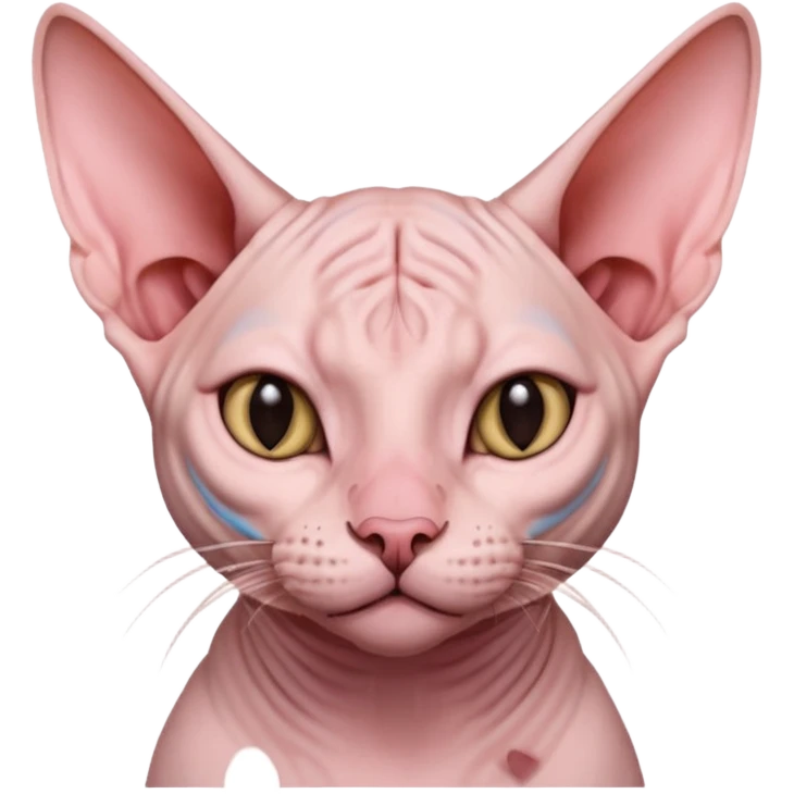 Sphynx cat nose picking emoji