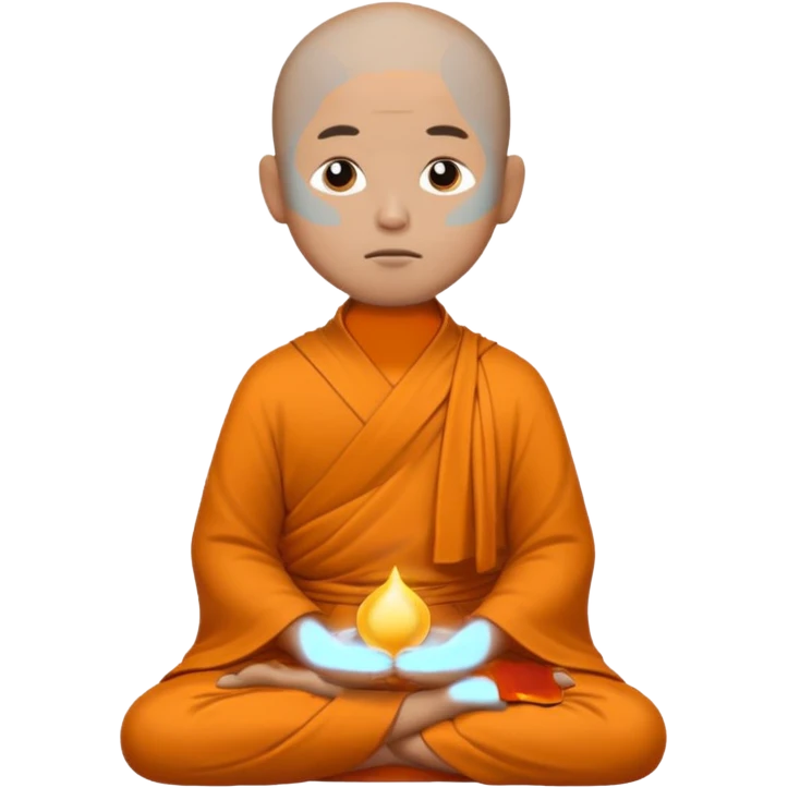 monk meditating emoji