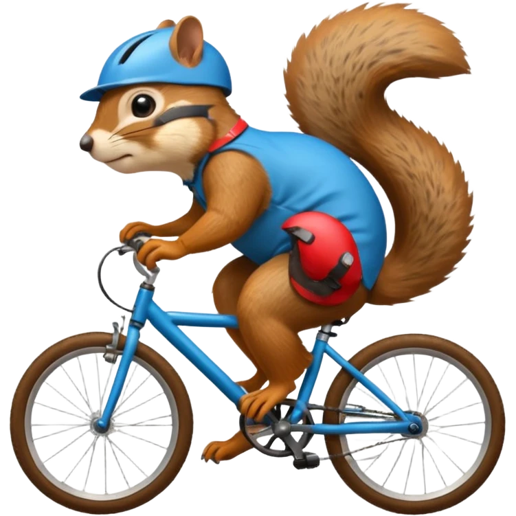 un écureuil cycliste emoji