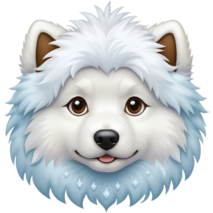 frozen dog  emoji