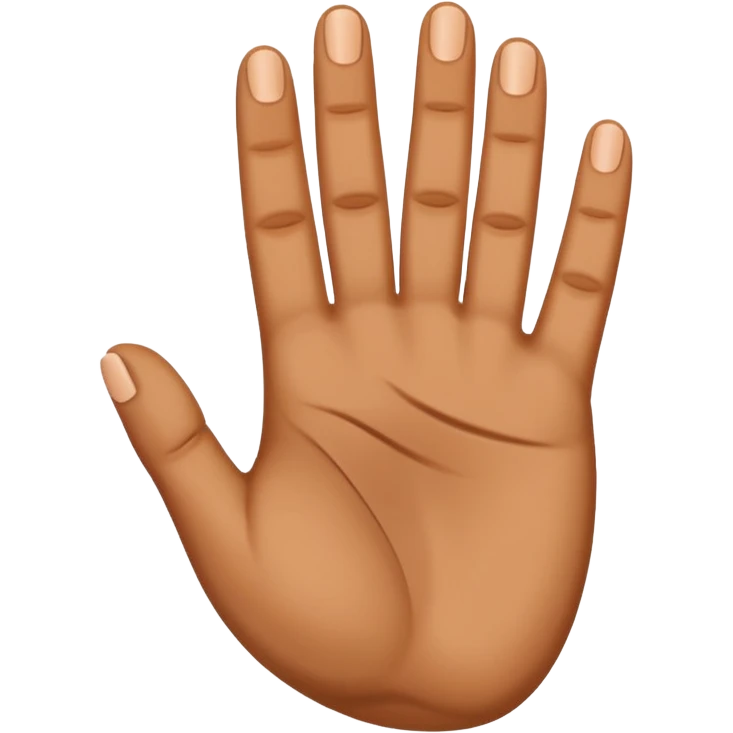 4 fingers thumb inwards emoji