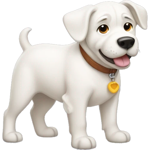 White multi-Pooh dog emoji