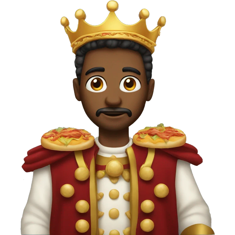a king with burguers emoji
