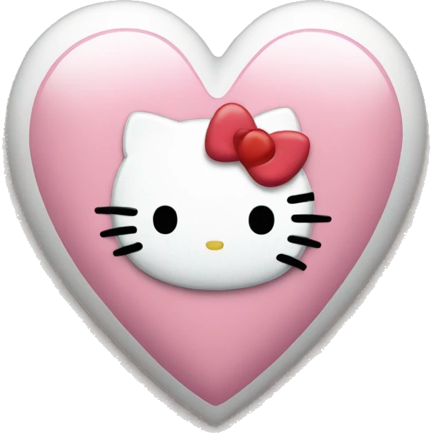 hello kitty heart emoji