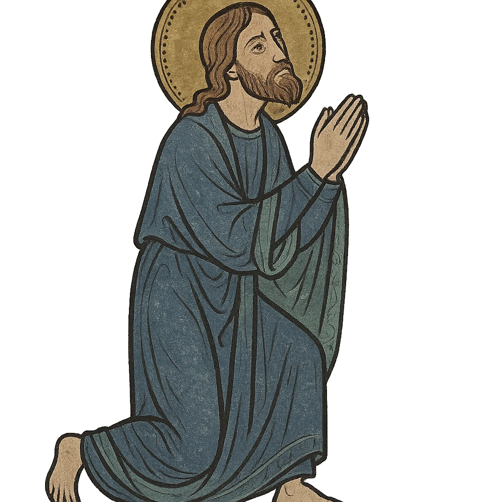 jesus praying  emoji