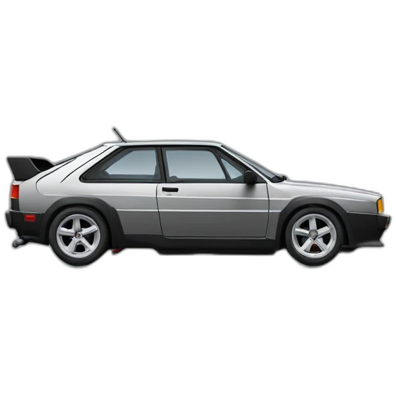 Audi-quattro-turbo-black emoji