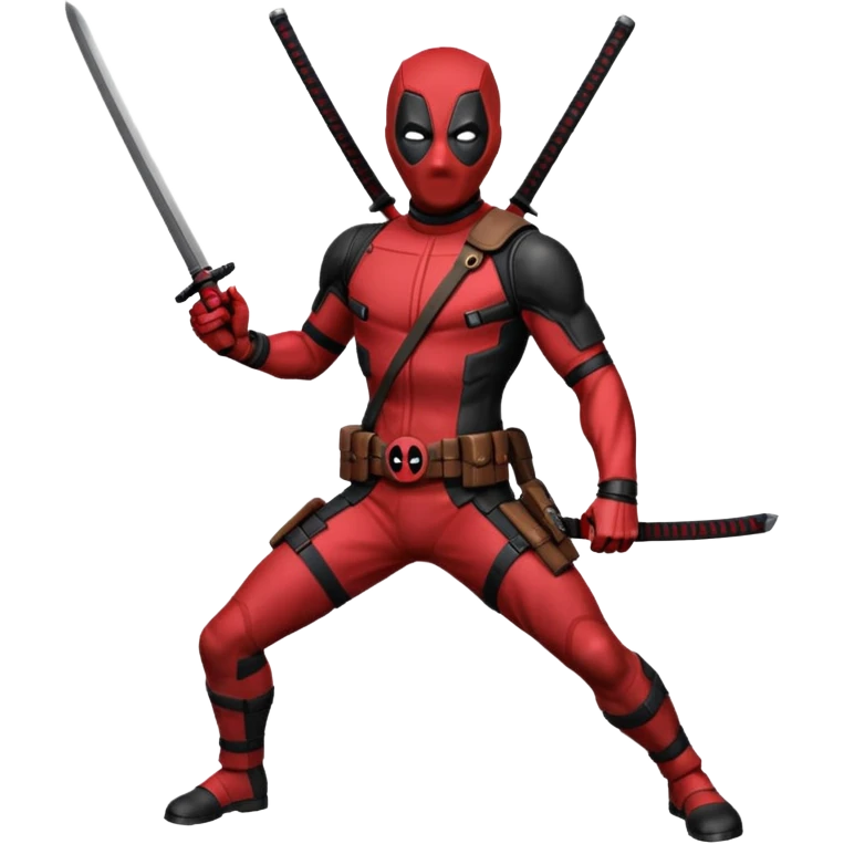 Deadpool with katana emoji