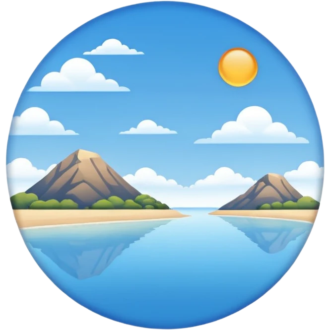 Calm day emoji