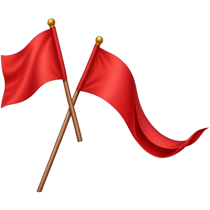 a cool red flag emoji