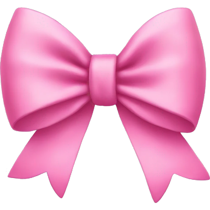 Pink bow emoji