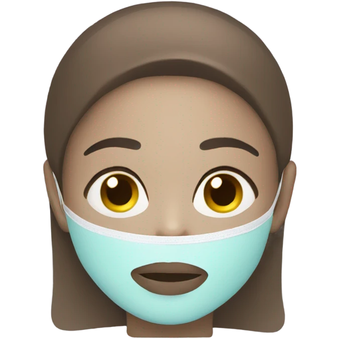 Facial face mask skincare  emoji