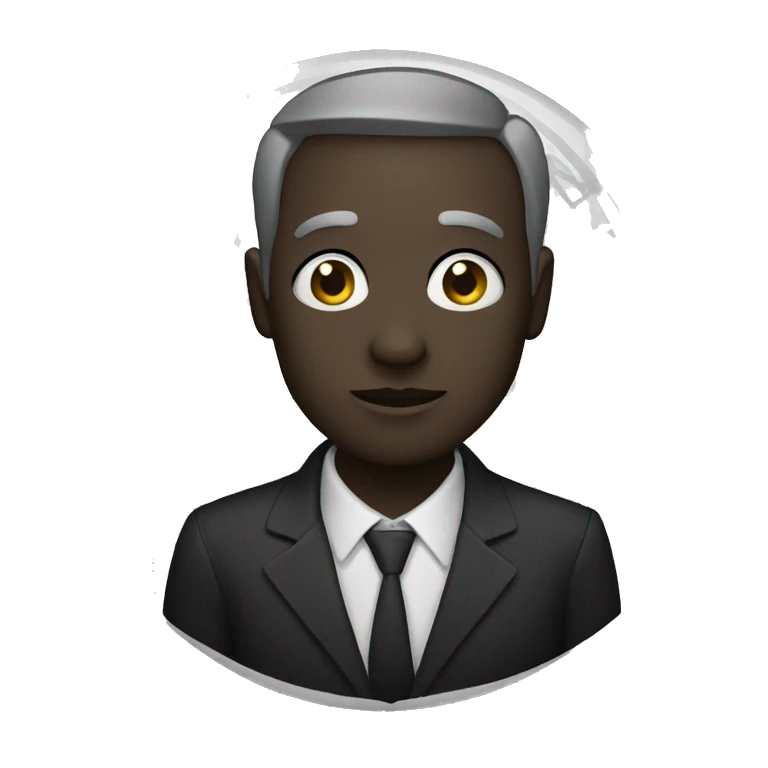 Un noir  emoji
