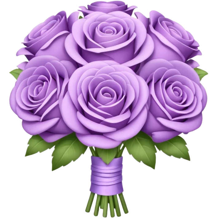 Pastel purple bouqet emoji