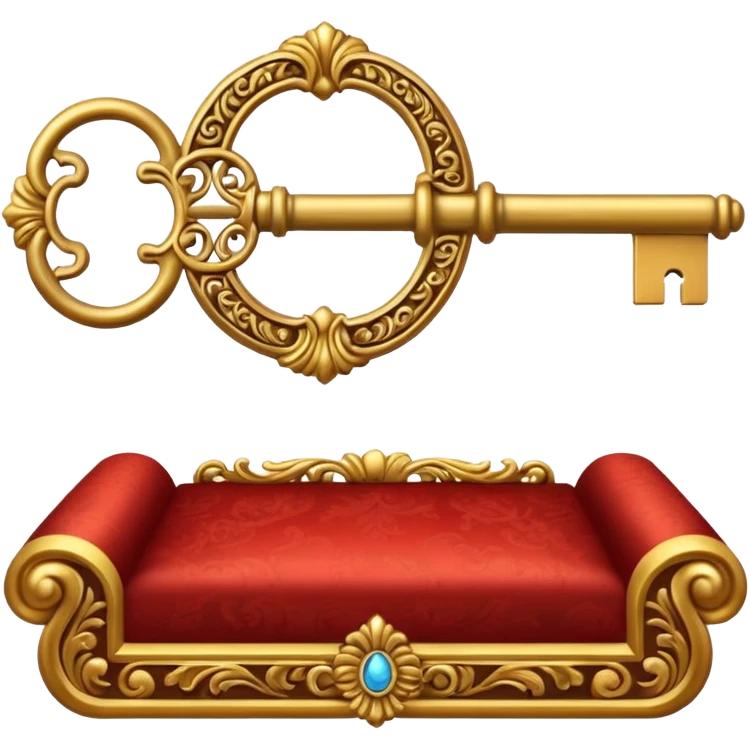 key in the horizontal position old and ornate emoji