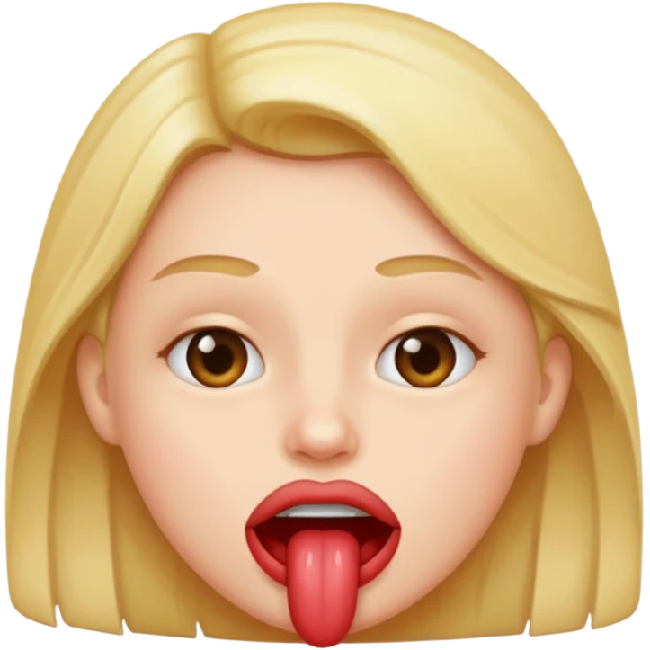 Biting lip emoji