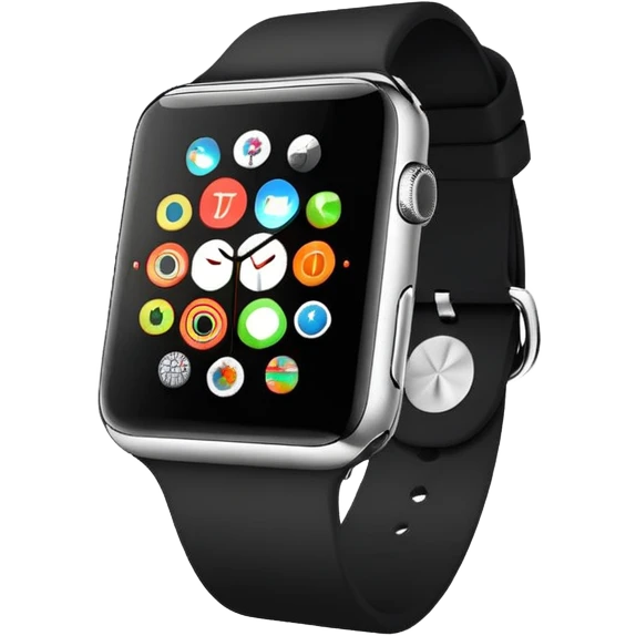 black apple watch emoji