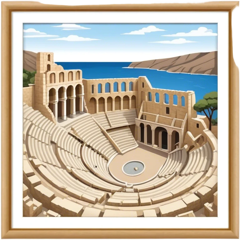 Cinematic Realistic Odeon of Herodes Atticus Emoji emoji