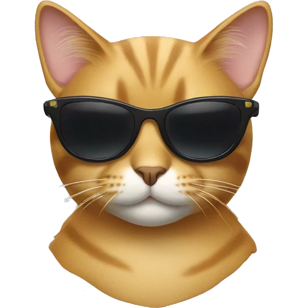 Cat with sunglasses emoji