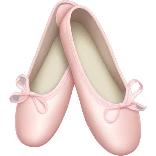 Pale pink ballet shoes emoji