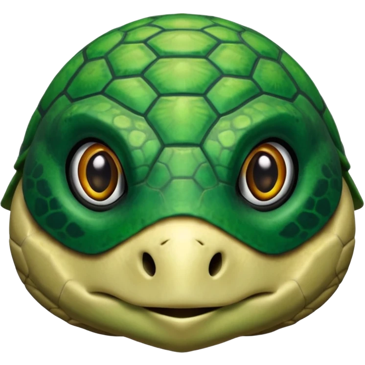 sea turtle, front face  emoji