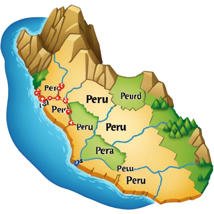 I want that you generate a correctly Peru map emoji