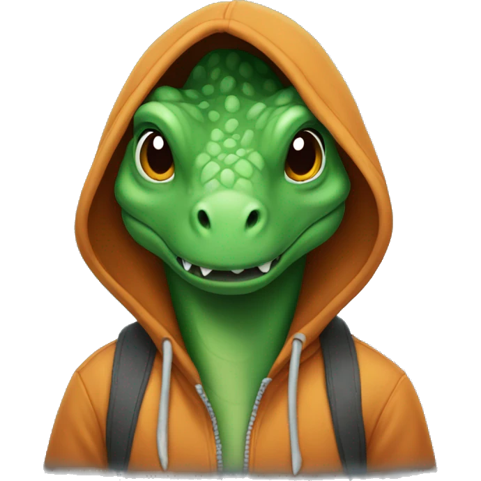 dinosaur in hoodie emoji