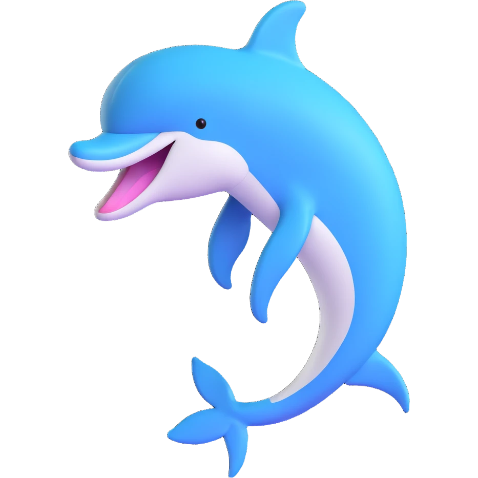 playful dolphin emoji