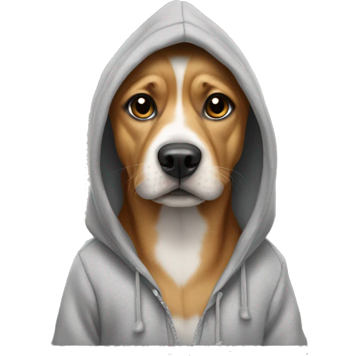 dog with hoodie emoji