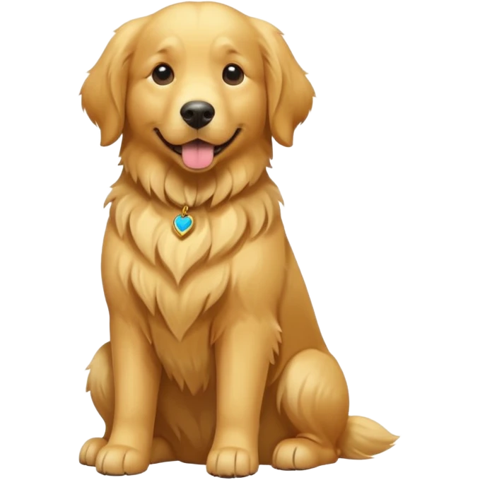 dog golden retriever full body emoji