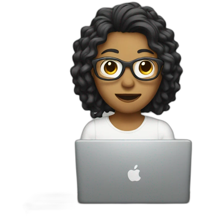 Singer with computer emoji