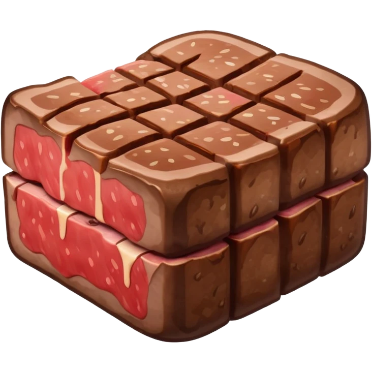 Minecraft steak emoji