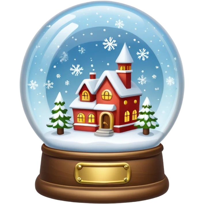white snow globe emoji