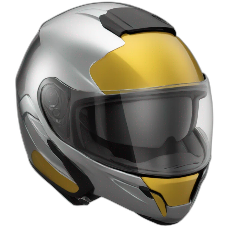dzrk chrome motorcycle helmet emoji