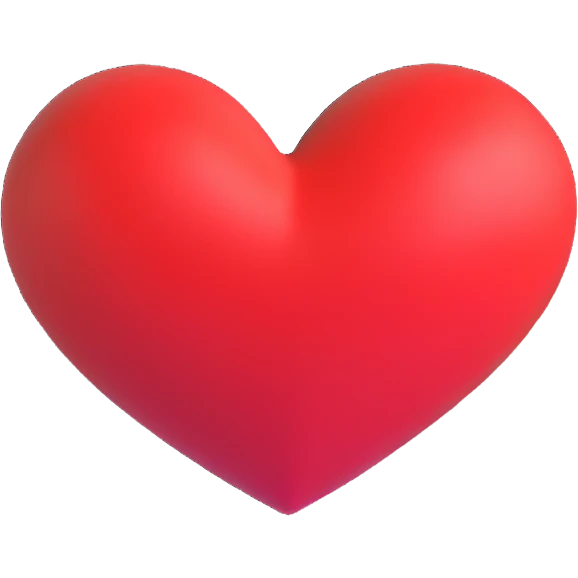 red heart emoji