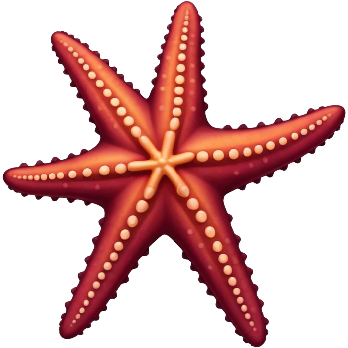 maroon starfish emoji