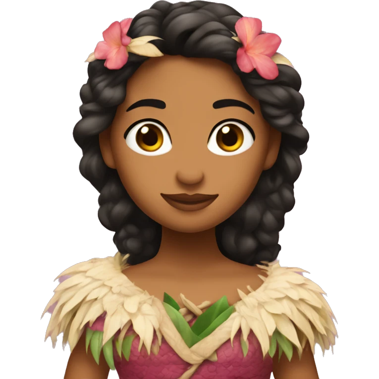 Crea la principessa vaiana che bacia un ranocchio emoji