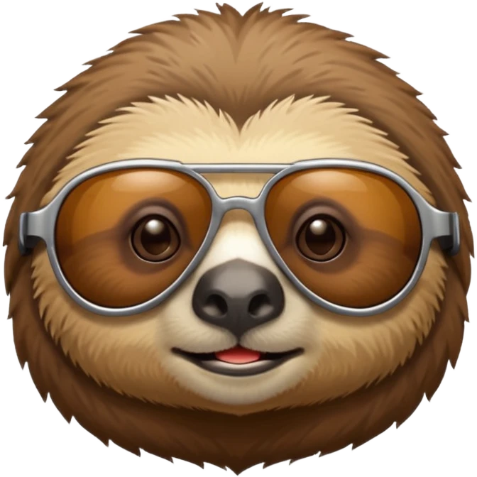 Sloth wearing sunglasses  emoji