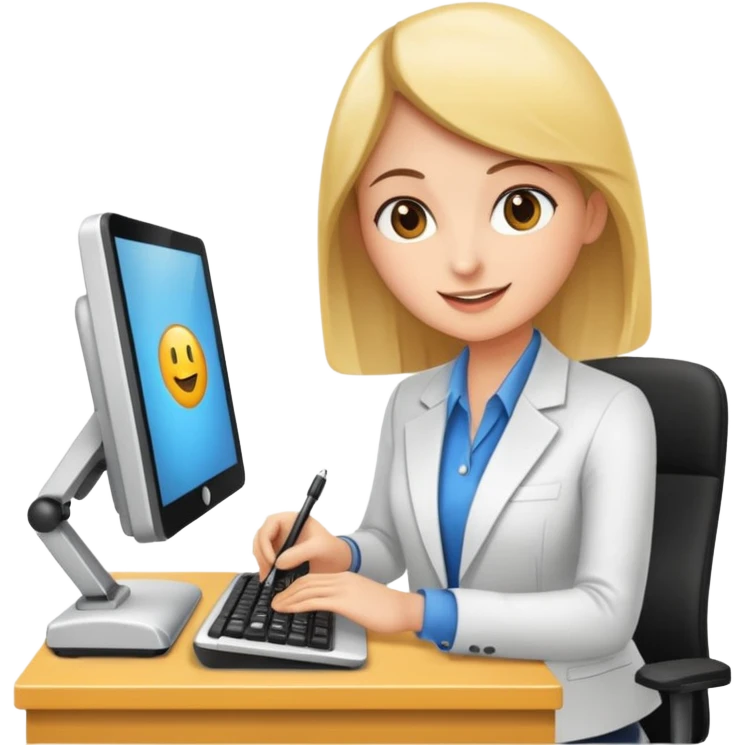 hazme un emoji que le este ayudando a una empresa a dejar de perder tiempo en tareas repetitivas y empezar a centrarse en lo que realmente importa: crecer. emoji