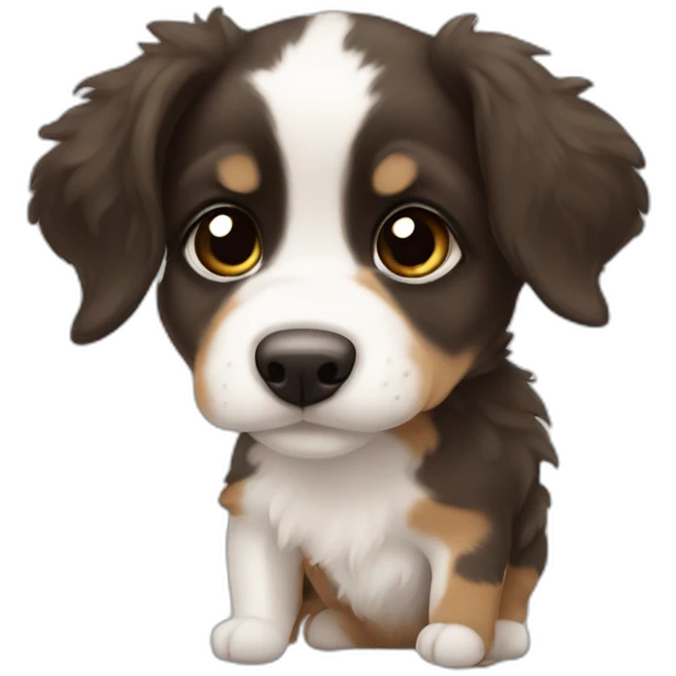 Aussie puppy upside down emoji
