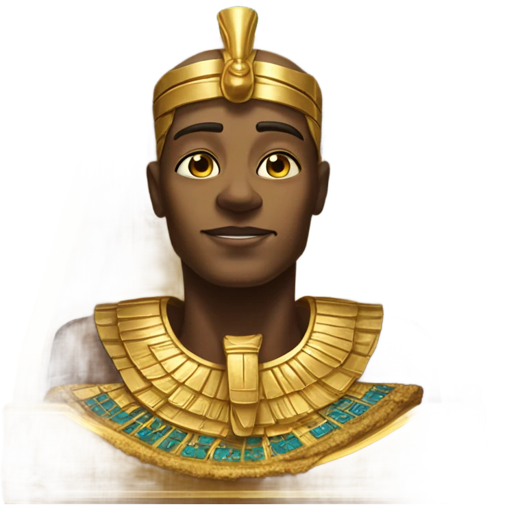 gold Pharaoh  in coffin  emoji