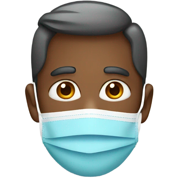A father with  mask emoji