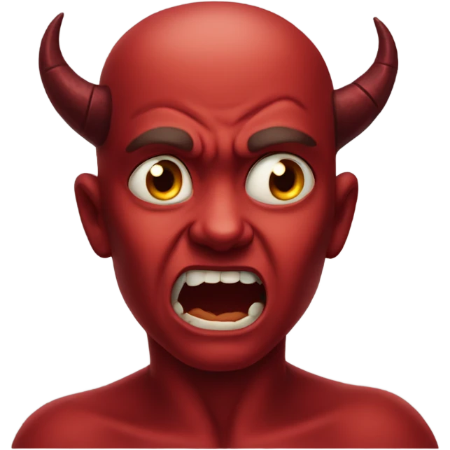 Devil crying  emoji