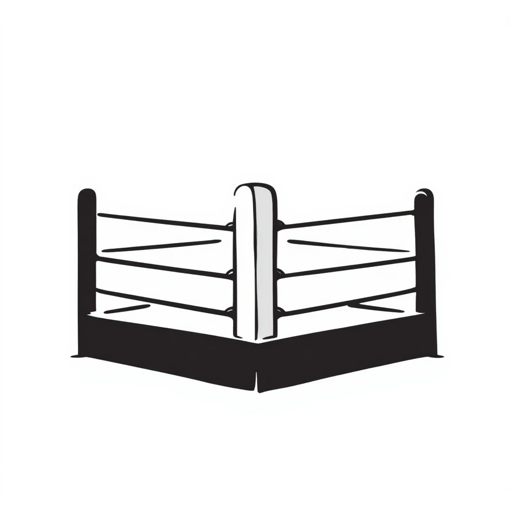 Boxing ring with ropes emoji